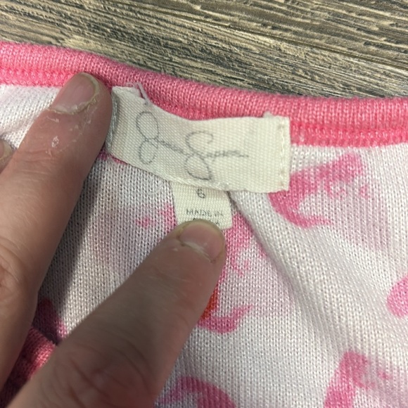 Girls pink tank top with love & heart on the front size 6 - Picture 3 of 4